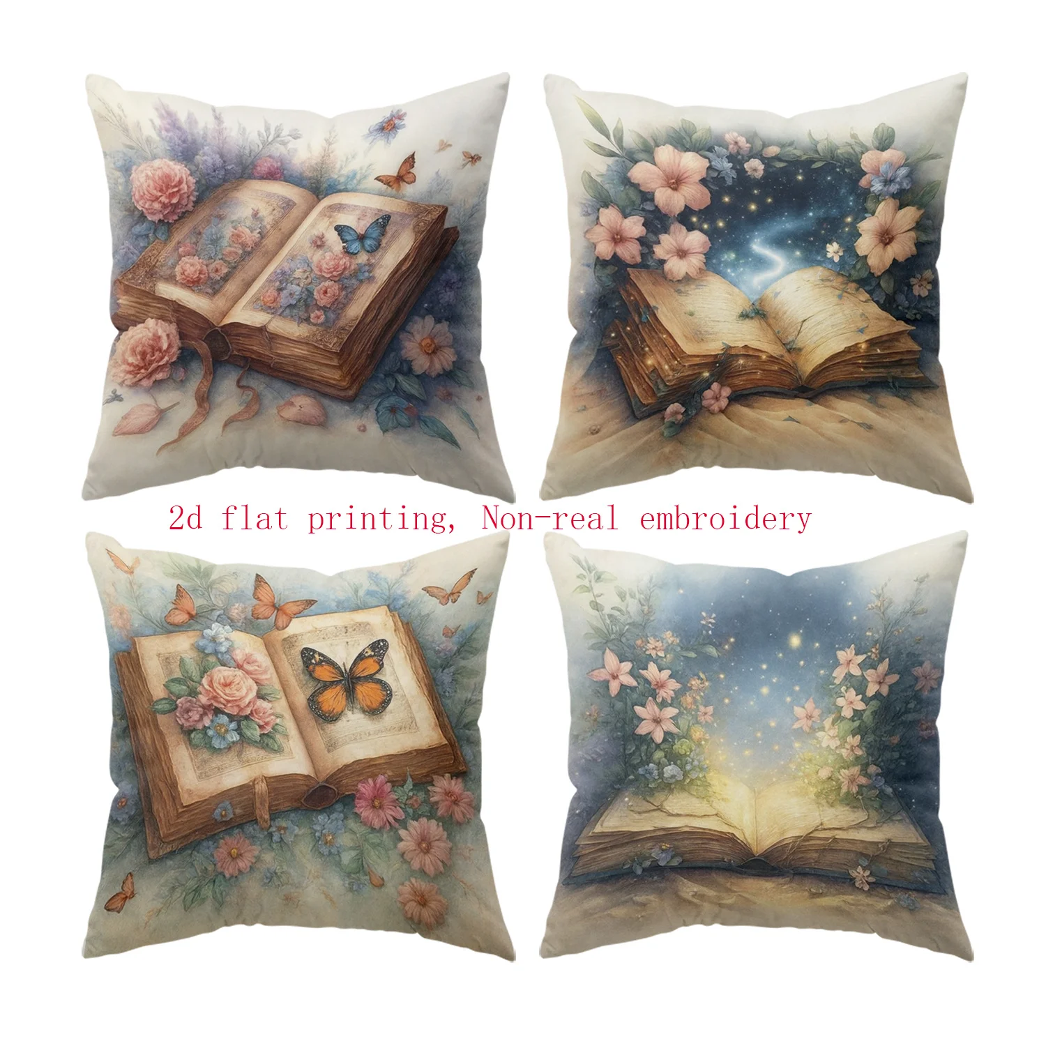 4pcs Dreaming pages, flowers, butterflies printing Short plush Suitable for living rooms bedrooms sofas (excluding pillow cores)
4pcs Dreaming pages, flowers, butterflies printing Short plush Suitable for living rooms bedrooms sofas (excluding pillow cores)