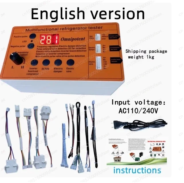 8 In 1 Inverter Refrigerator Detector Multifunctional Refrigerator Tester Pulse Solenoid Valve Test
8 In 1 Inverter Refrigerator Detector Multifunctional Refrigerator Tester Pulse Solenoid Valve Test
