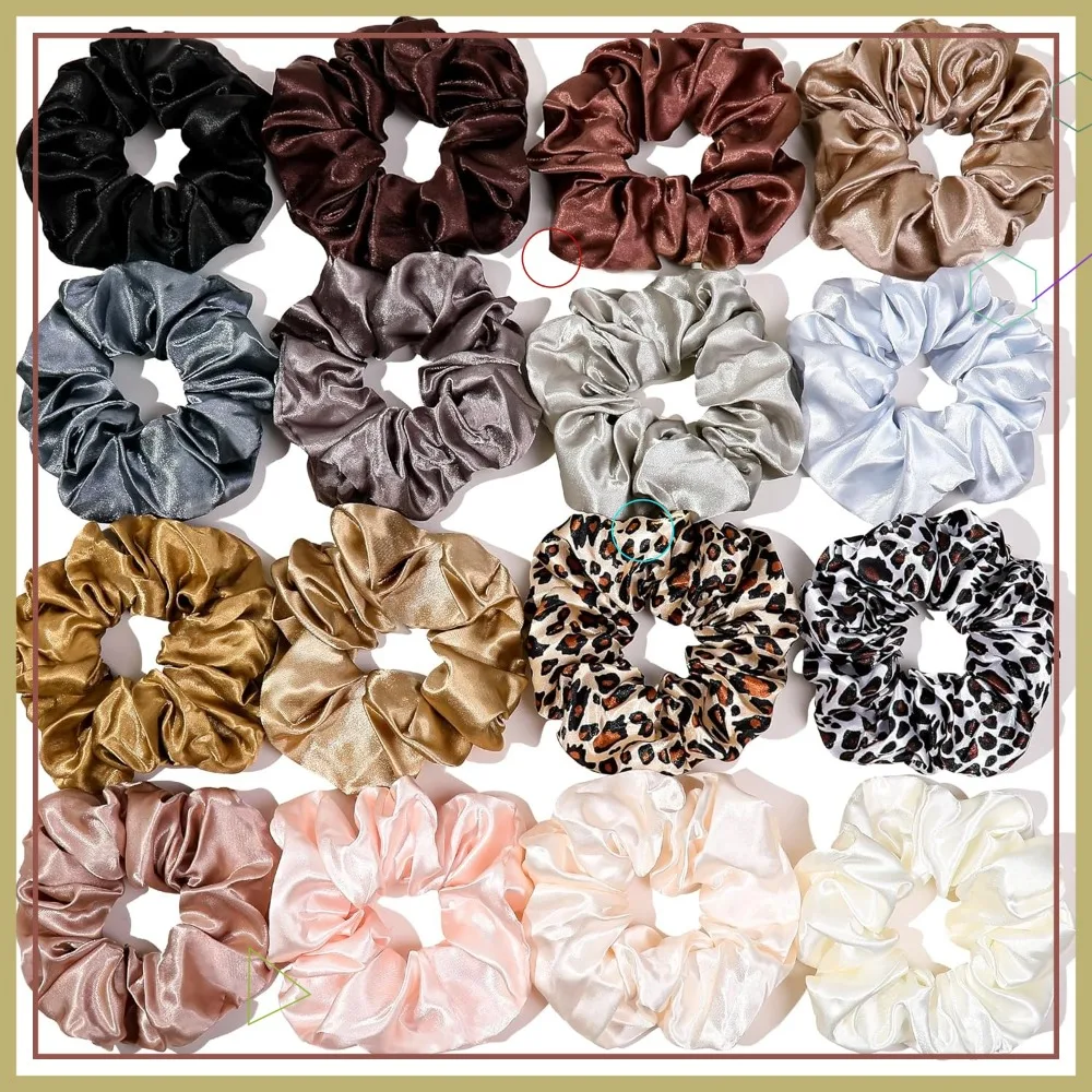 16 Scrunchies for Women - Satin Hair Ties, Big Ponytail Holders for Thick Curly Hair, No Crease No Damage
16 Scrunchies for Women - Satin Hair Ties, Big Ponytail Holders for Thick Curly Hair, No Crease No Damage