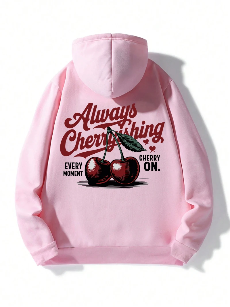 Always Cherry Hoodies Men Womens Letter Printing Sweatshirts Fleece Warm Pocket Loose Pullovers Winter Casual Man Sportswear
Always Cherry Hoodies Men Womens Letter Printing Sweatshirts Fleece Warm Pocket Loose Pullovers Winter Casual Man Sportswear