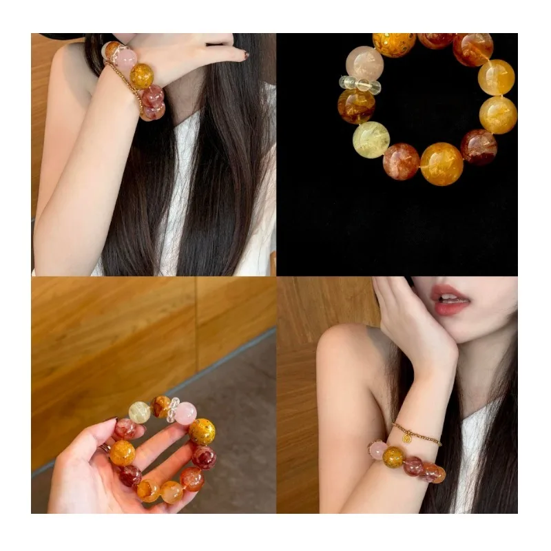 New Autumn Maple Leaf Glue Flower Bracelet Intangible Cultural Heritage Lacquer Beads Design Sense New Chinese Temperament Advan
New Autumn Maple Leaf Glue Flower Bracelet Intangible Cultural Heritage Lacquer Beads Design Sense New Chinese Temperament Advan