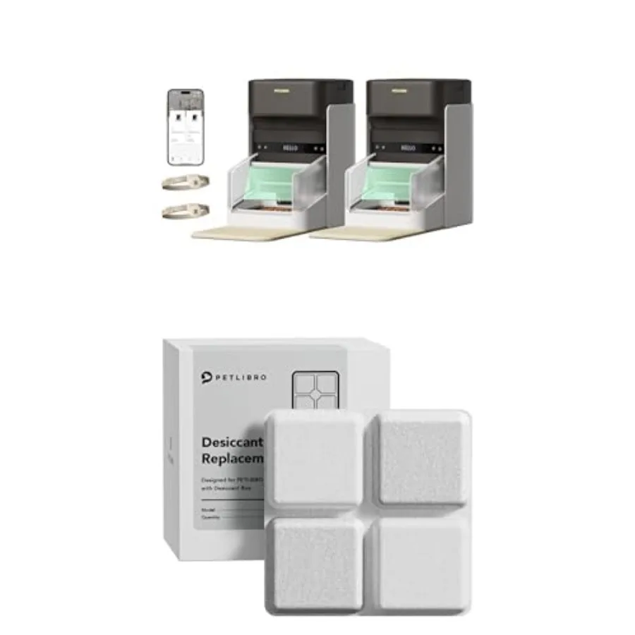RFID Automatic Cat Feeder for 2 Cats: Stainless Steel White Collar Tag Activation Dual-Band Wi-Fi Programmable Dispensing for I
RFID Automatic Cat Feeder for 2 Cats: Stainless Steel White Collar Tag Activation Dual-Band Wi-Fi Programmable Dispensing for I