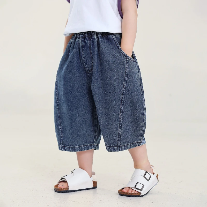 Boys' 2026 Spring/Summer New Hot Selling Design Sense Simple Thin Denim Seven Leg Pants
Boys' 2026 Spring/Summer New Hot Selling Design Sense Simple Thin Denim Seven Leg Pants
