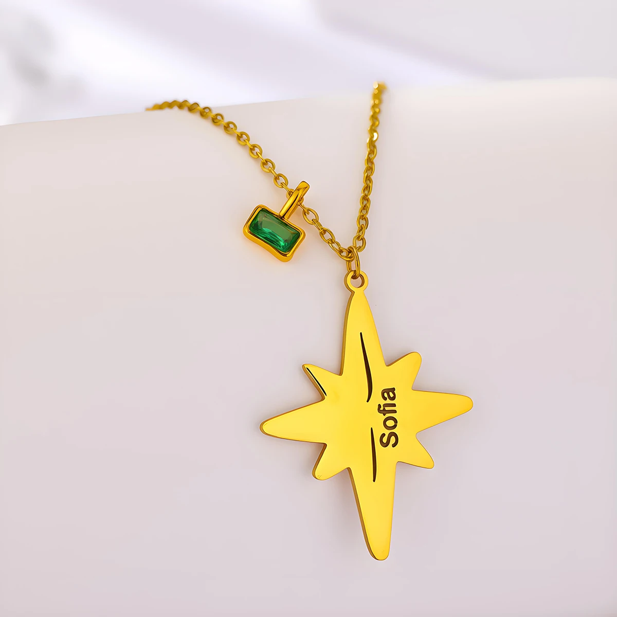 Chandler Custom Name Starburst Necklace for Women Stainless Steel Gold Plated Star Necklaces Dainty Jewelry Gifts
Chandler Custom Name Starburst Necklace for Women Stainless Steel Gold Plated Star Necklaces Dainty Jewelry Gifts