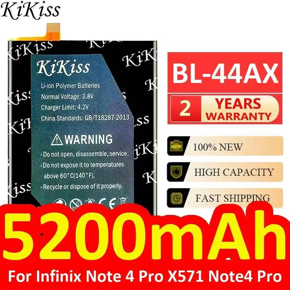 Аккумулятор для мобильного телефона 5200 мАч BL-44AX с длительным сроком службы для Infinix Note 4 Pro X571 Note4 Pro
Аккумулятор для мобильного телефона 5200 мАч BL-44AX с длительным сроком службы для Infinix Note 4 Pro X571 Note4 Pro