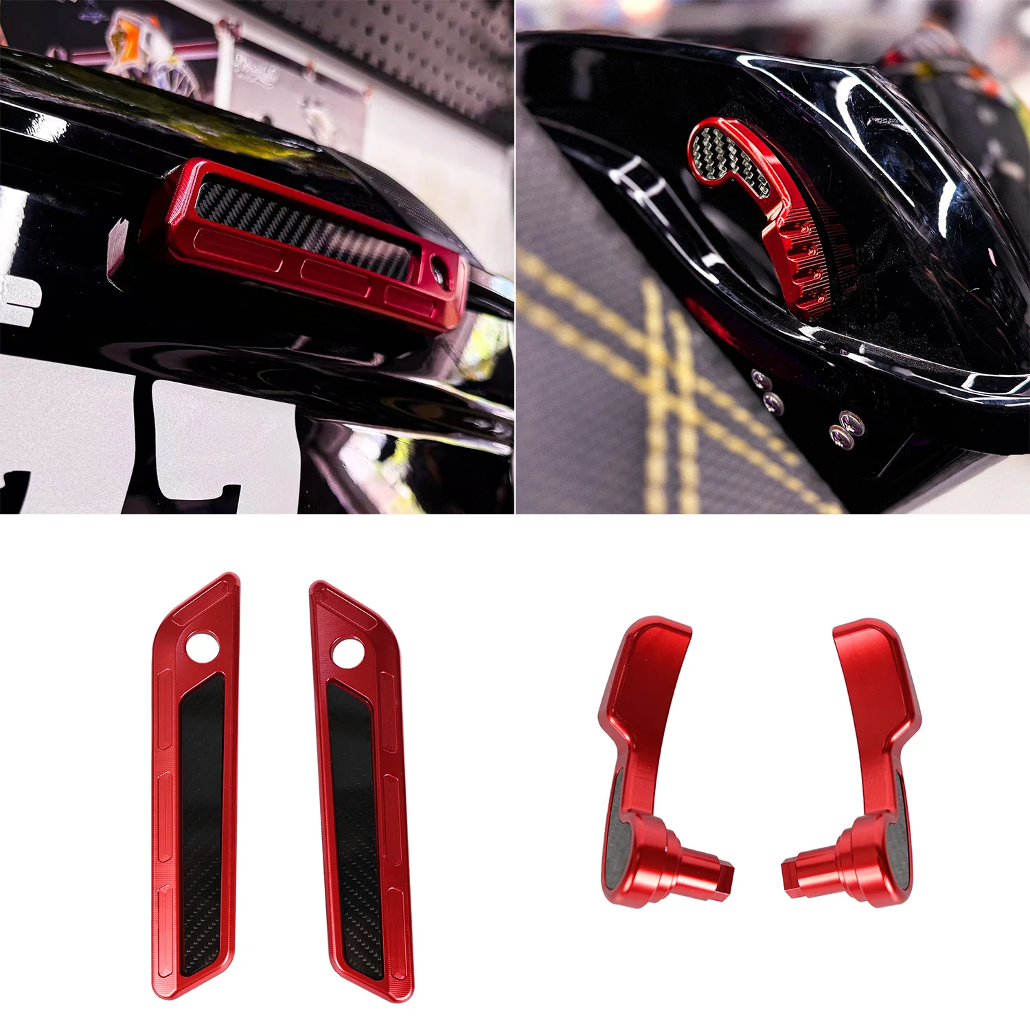 Motorcycle Colors Saddlebag Hinge Latch Covers&Latches Lifter&Carbon Fiber Reflector Peformance Bagger for Touring 2014-2023
Motorcycle Colors Saddlebag Hinge Latch Covers&Latches Lifter&Carbon Fiber Reflector Peformance Bagger for Touring 2014-2023