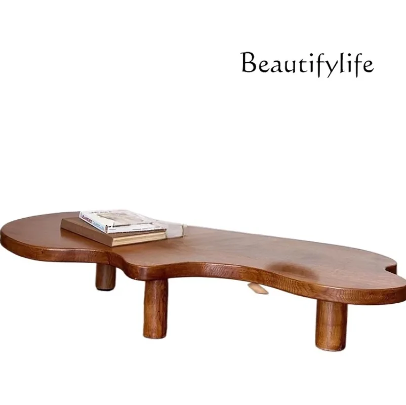 Vintage log coffee table, household retro solid wood small coffee table, designer wabi-sabi style low table
Vintage log coffee table, household retro solid wood small coffee table, designer wabi-sabi style low table