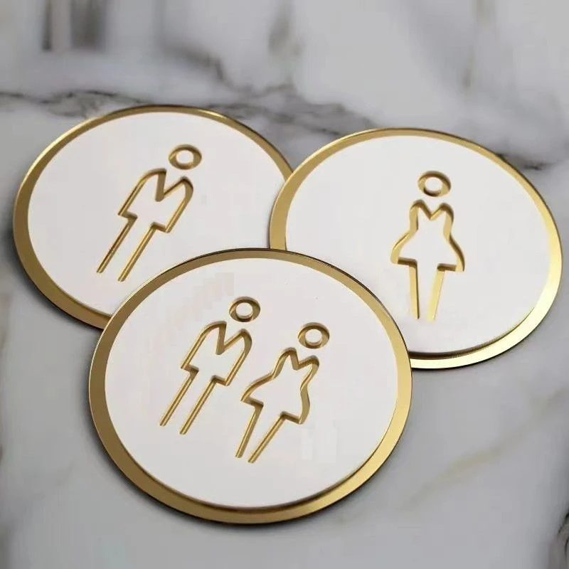 Acrylic Creative Modern Toilet Women Men Handicap Exit Dentistry Door Plate Customize Sign Symbol for Resturant Hotel Store Shop
Acrylic Creative Modern Toilet Women Men Handicap Exit Dentistry Door Plate Customize Sign Symbol for Resturant Hotel Store Shop
