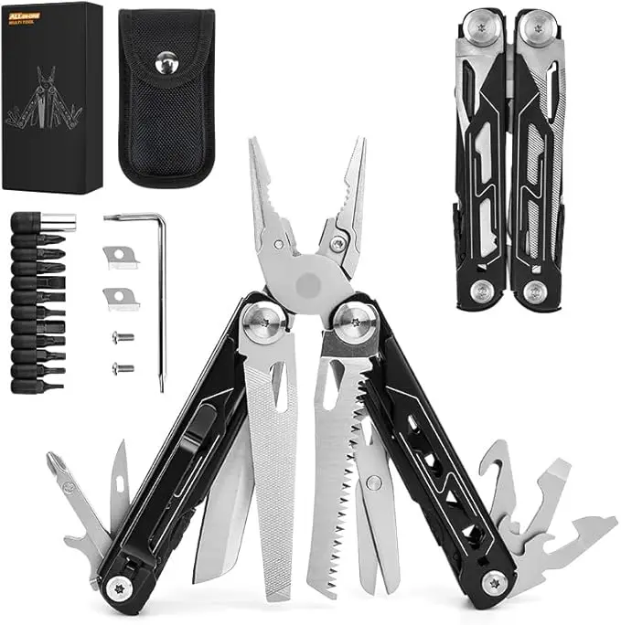 Multifunctional pliers 16-in-1 Folding Stainless Steel Knife Pliers Outdoor Portable Camping Survival Combination Pliers Tool
Multifunctional pliers 16-in-1 Folding Stainless Steel Knife Pliers Outdoor Portable Camping Survival Combination Pliers Tool