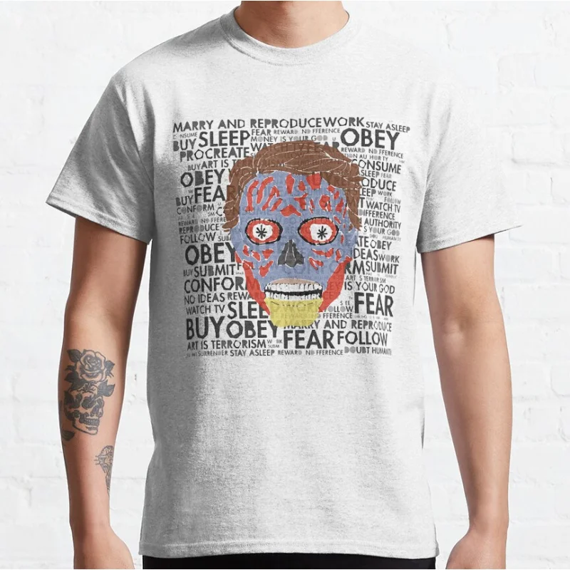 Retro Horror movie They Live Obey Mens My Favorite John carpenter vintage consume 80s Alien Graphic T Shirts large size S-6XL
Retro Horror movie They Live Obey Mens My Favorite John carpenter vintage consume 80s Alien Graphic T Shirts large size S-6XL