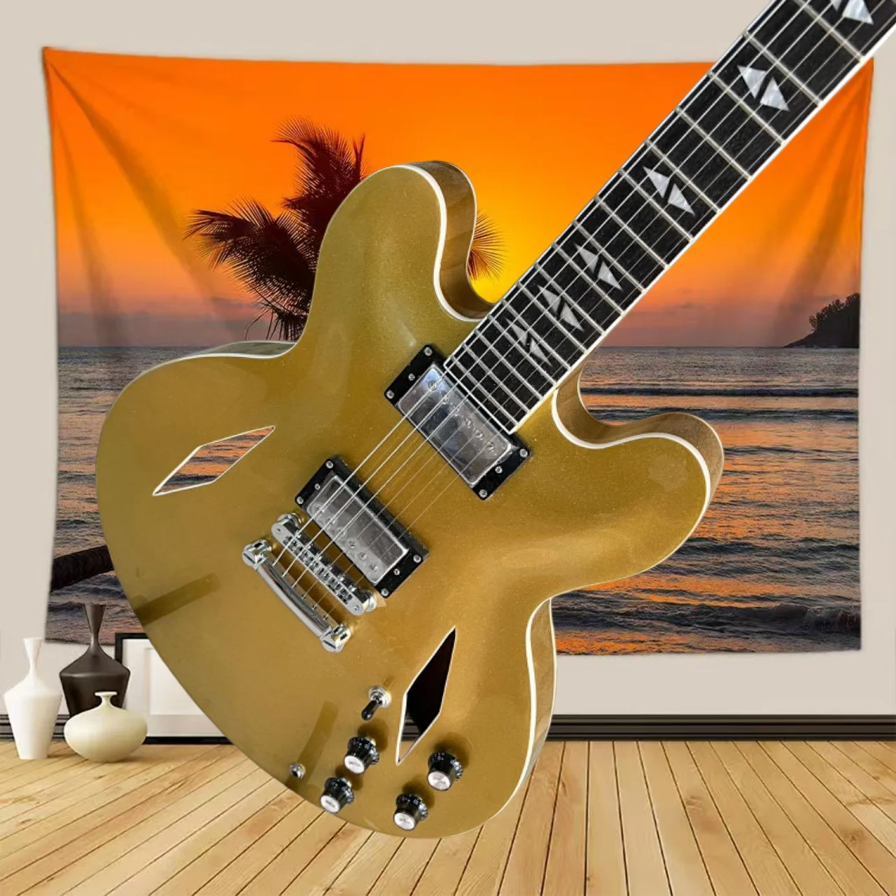 40 Inch Golden Yellow DG335 Electric Guitar Rosewood Neck Maple Body 22 Tone HH Pickup Fixed Bridge Rock Music Free Shipping
40 Inch Golden Yellow DG335 Electric Guitar Rosewood Neck Maple Body 22 Tone HH Pickup Fixed Bridge Rock Music Free Shipping