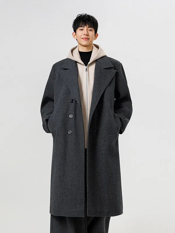 Двустороннее шерстяное пальто с капюшоном Thi Теплая мужская зимняя верхняя одежда до колена Молодежное повседневное длинное пальто
Двустороннее шерстяное пальто с капюшоном Thi Теплая мужская зимняя верхняя одежда до колена Молодежное повседневное длинное пальто
