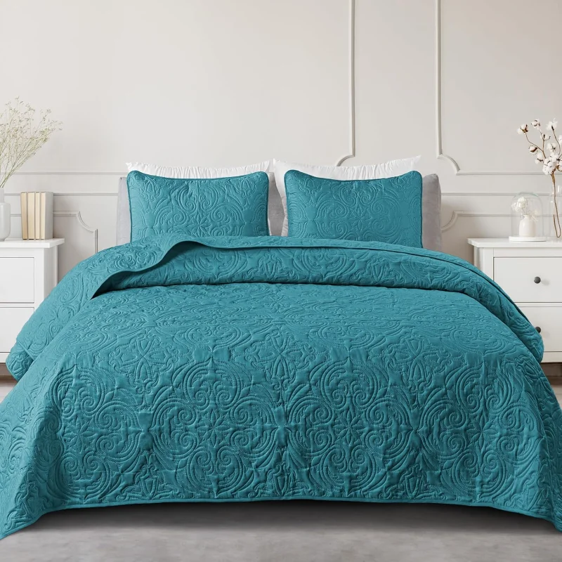 Quilt Set Full Queen Size, Lightweight Vintage Quilts with 2 Pillow Shams, Soft Queen Bedspreads Coverlets Bedding Set
Quilt Set Full Queen Size, Lightweight Vintage Quilts with 2 Pillow Shams, Soft Queen Bedspreads Coverlets Bedding Set