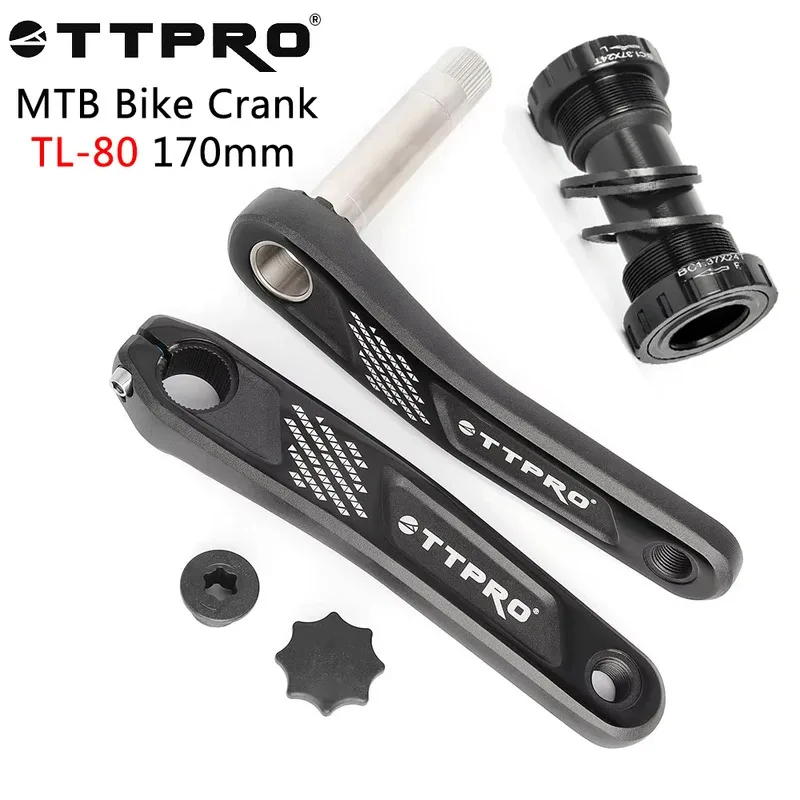 TTPRO TL-80 MTB Crankset 170MM Mountain Bike Crank Aluminum Alloy Crankset Sprocket Bottom Bracket Forgxp Bike Parts
TTPRO TL-80 MTB Crankset 170MM Mountain Bike Crank Aluminum Alloy Crankset Sprocket Bottom Bracket Forgxp Bike Parts