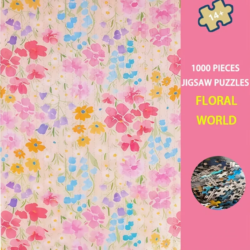 1000-х предметная головоломка с цветочным миром для взрослых, 30x20 дюймов, широкоформатный яркий цветок с справочным плакатом
1000-х предметная головоломка с цветочным миром для взрослых, 30x20 дюймов, широкоформатный яркий цветок с справочным плакатом