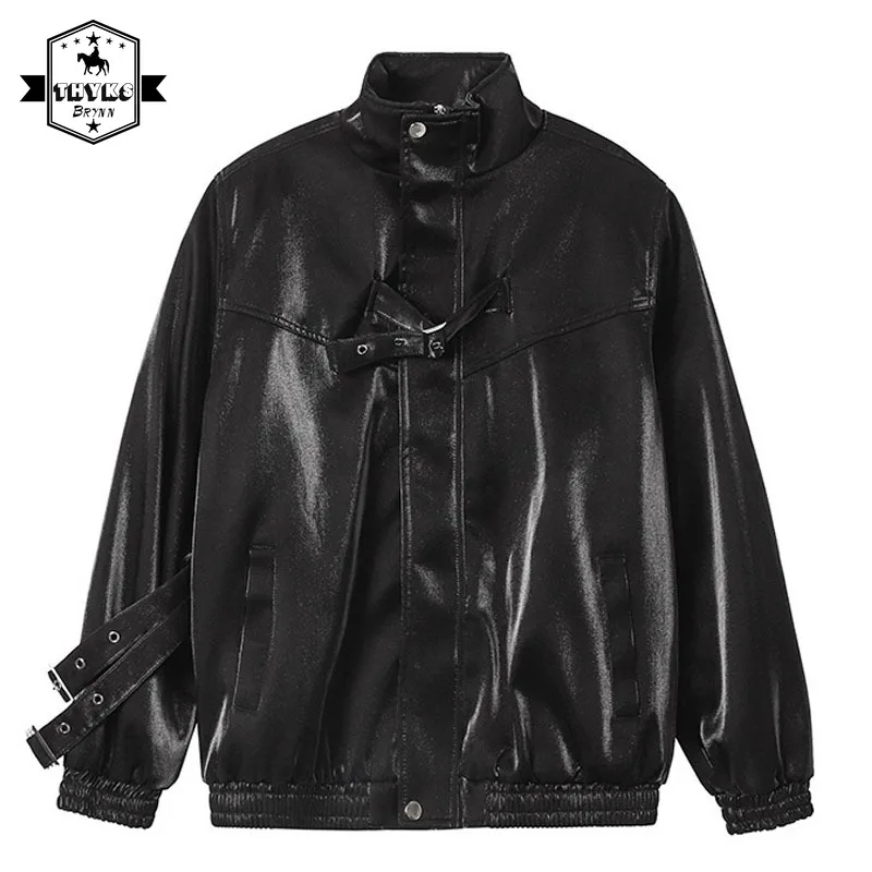 Motorcycle Leather Jacket Men Loose PU Leather Coats Vintage Men Jackets Coats Fashion Men Autumn Leather Varsity Jackets Coats
Motorcycle Leather Jacket Men Loose PU Leather Coats Vintage Men Jackets Coats Fashion Men Autumn Leather Varsity Jackets Coats