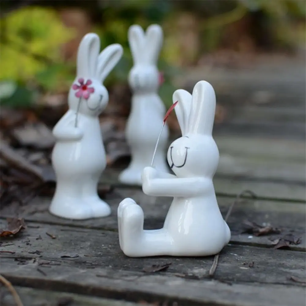 3pcs Home Decoration Ceramic White Rabbit Ornament Handicraft Creative Bunny Statue Cute Cartoon Couple Rabbit Figurine Party
3pcs Home Decoration Ceramic White Rabbit Ornament Handicraft Creative Bunny Statue Cute Cartoon Couple Rabbit Figurine Party