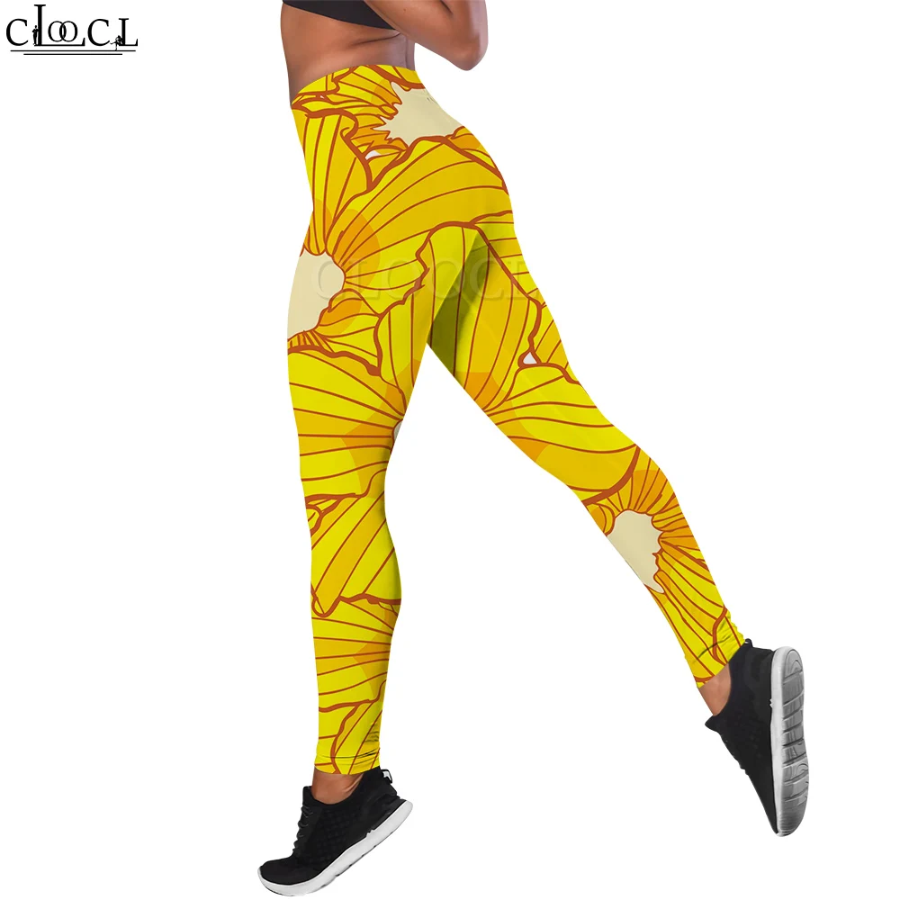 CLOOCL New Women Legging Yellow Morning Glory Printed High Waist Trousers for Female Outdoor Workout Yoga Pants Female Leggings
CLOOCL New Women Legging Yellow Morning Glory Printed High Waist Trousers for Female Outdoor Workout Yoga Pants Female Leggings