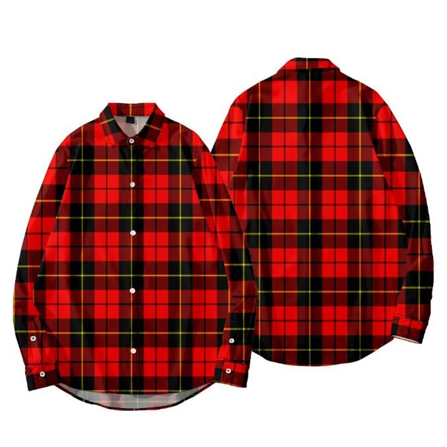 3D Print Red Black Shirt Men Vintage Classic Long Sleeve Plaid Shirt for Man Harajuku Checkered Trend Hip Hop Oversized Blouses
3D Print Red Black Shirt Men Vintage Classic Long Sleeve Plaid Shirt for Man Harajuku Checkered Trend Hip Hop Oversized Blouses
