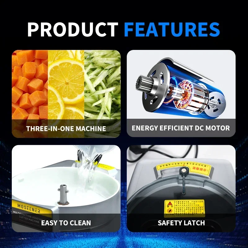 In stock MOSEENER Automatic Fruit Slicer Machine Commercial Vegetable Slice Machine 220V/110V Home Users With Spinning Handle
In stock MOSEENER Automatic Fruit Slicer Machine Commercial Vegetable Slice Machine 220V/110V Home Users With Spinning Handle