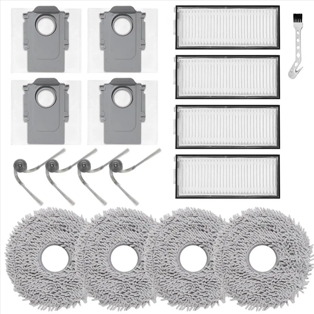 CLIM Accessory for Saros Z70 / Saros Z70 Ultra Robot Vacuum Cleaner,Wipes,Dust Bags,Filters,Side Brushes
CLIM Accessory for Saros Z70 / Saros Z70 Ultra Robot Vacuum Cleaner,Wipes,Dust Bags,Filters,Side Brushes