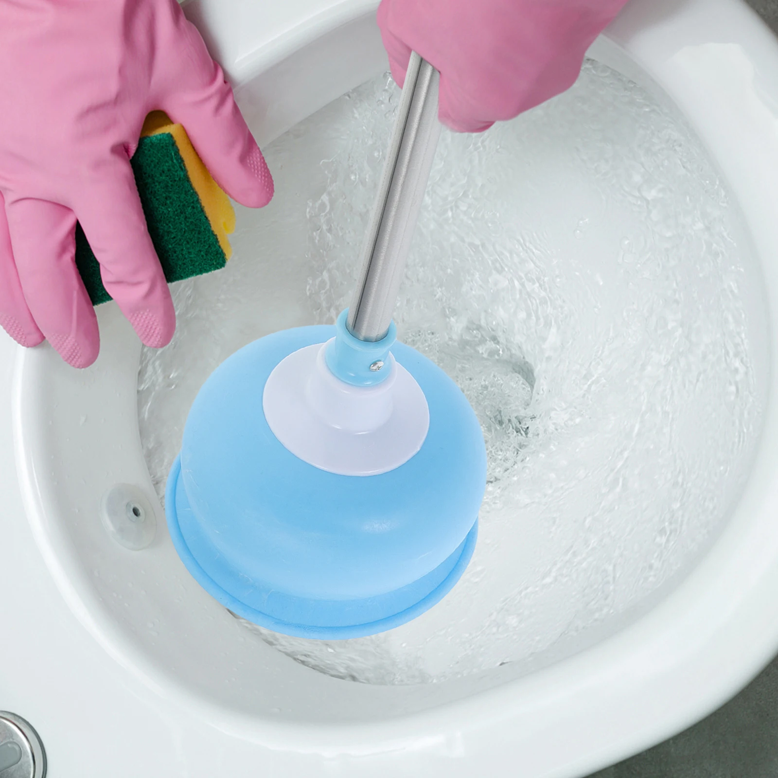 2pcs Heavy Duty Toilet Plunger Sink Drainer Tools Kitchen Bathroom Cleaning Blue Rubber Tip Anti Clogging Long H Home Office
2pcs Heavy Duty Toilet Plunger Sink Drainer Tools Kitchen Bathroom Cleaning Blue Rubber Tip Anti Clogging Long H Home Office