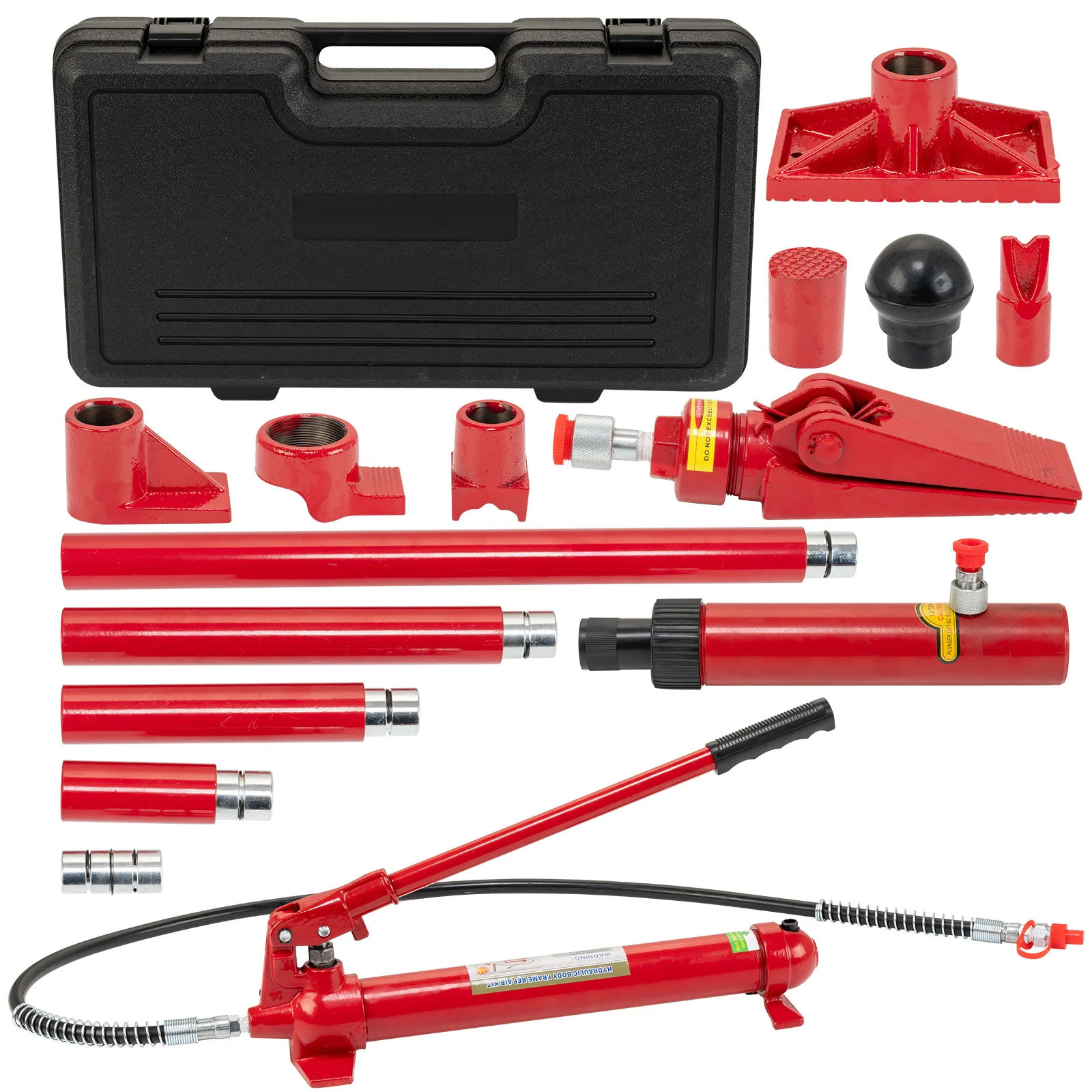 12 Ton Porta Power Kit Portable Hydraulic Jack with 1.4 m Oil Hose Auto Body Frame Repair Kit with Storage Case for Car Repair
12 Ton Porta Power Kit Portable Hydraulic Jack with 1.4 m Oil Hose Auto Body Frame Repair Kit with Storage Case for Car Repair