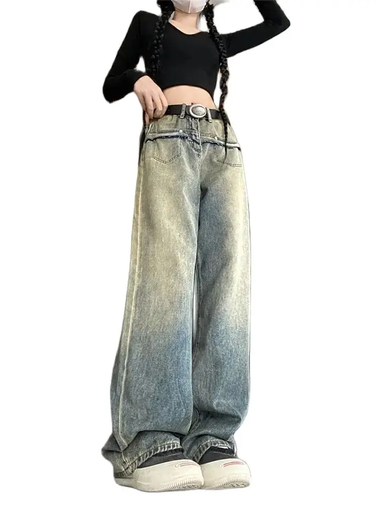 Women's Baggy Y2k Jeans Vintage 90s Aesthetic Loose Cowboy Pants Harajuku Denim Trouser Streetwear 2000s Trashy Clothes 2024 New
Women's Baggy Y2k Jeans Vintage 90s Aesthetic Loose Cowboy Pants Harajuku Denim Trouser Streetwear 2000s Trashy Clothes 2024 New