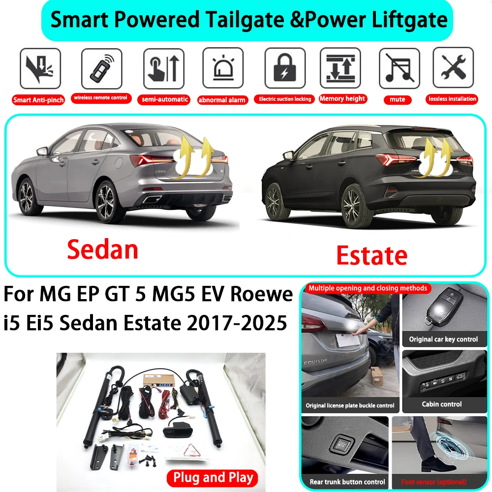 for MG EP GT 5 MG5 EV Roewe i5 Ei5 Sedan Estate 2017-2025 Smart Automatic Powered Tailgate Electric Power Tailgate Lift Kit
for MG EP GT 5 MG5 EV Roewe i5 Ei5 Sedan Estate 2017-2025 Smart Automatic Powered Tailgate Electric Power Tailgate Lift Kit
