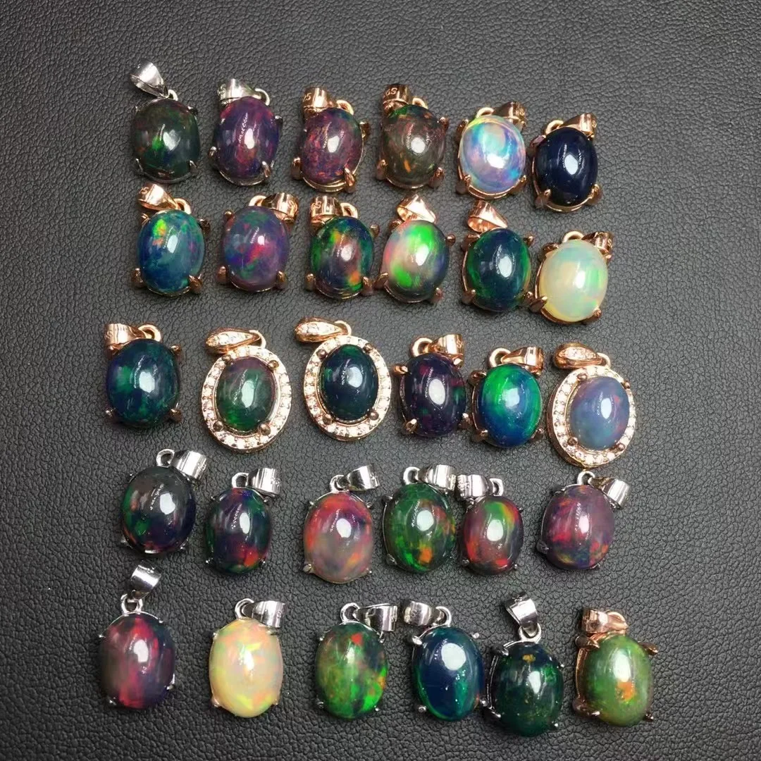 Unit One Piece 925 Silver Buckle With Natural Rainbow Opal Crystal Oval Shape Pendant
Unit One Piece 925 Silver Buckle With Natural Rainbow Opal Crystal Oval Shape Pendant