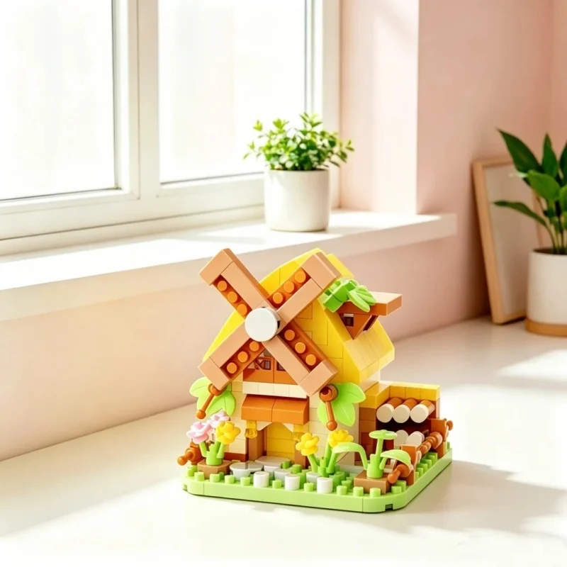 Windmill House Building Blocks, Cute Miniature Landscape Ornaments, Assembled Models, Desktop Decorations, Birthday Gift Toys
Windmill House Building Blocks, Cute Miniature Landscape Ornaments, Assembled Models, Desktop Decorations, Birthday Gift Toys