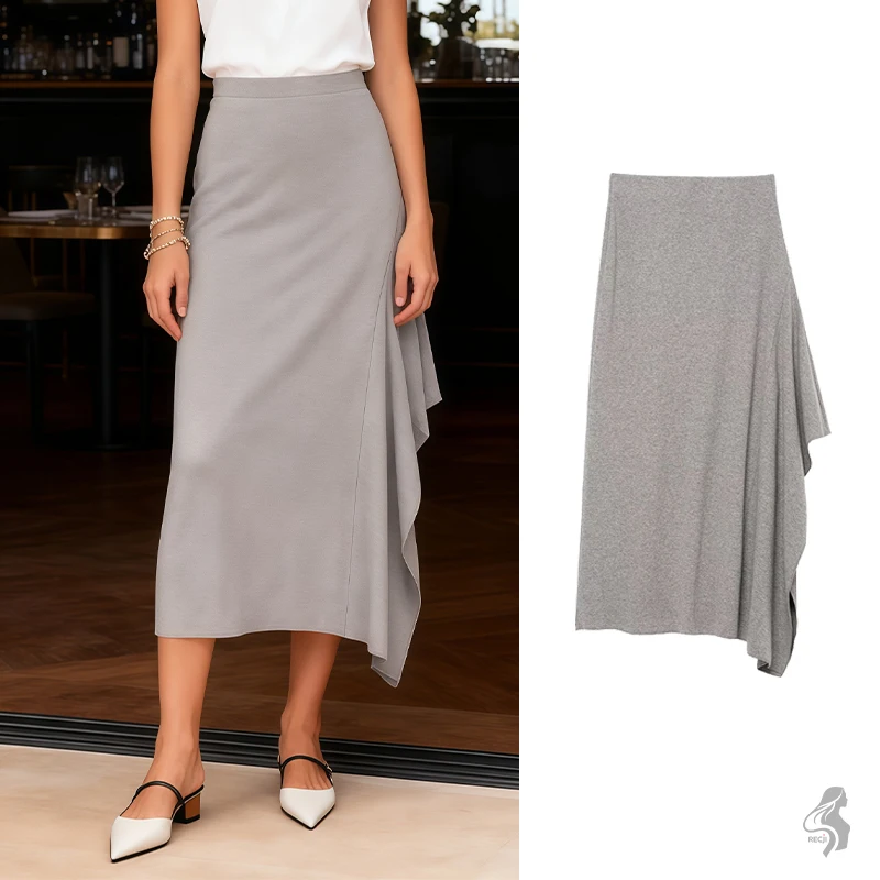 Woman Clothes High Waist Midi Skirt With An Irregular Ruffle And Slit Slimming And Versatile For Work Stylish And Elegant Skirts
Woman Clothes High Waist Midi Skirt With An Irregular Ruffle And Slit Slimming And Versatile For Work Stylish And Elegant Skirts