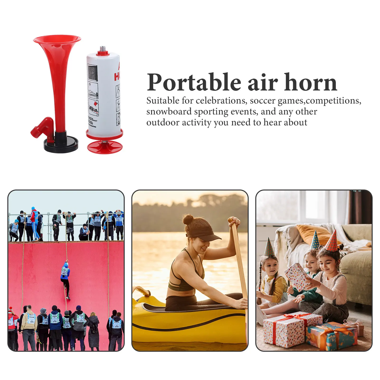 Cheer Air Horn Handheld Pump Style Loud Noise Maker for Sporting Events Parties Crowd Celebrations Fan
Cheer Air Horn Handheld Pump Style Loud Noise Maker for Sporting Events Parties Crowd Celebrations Fan