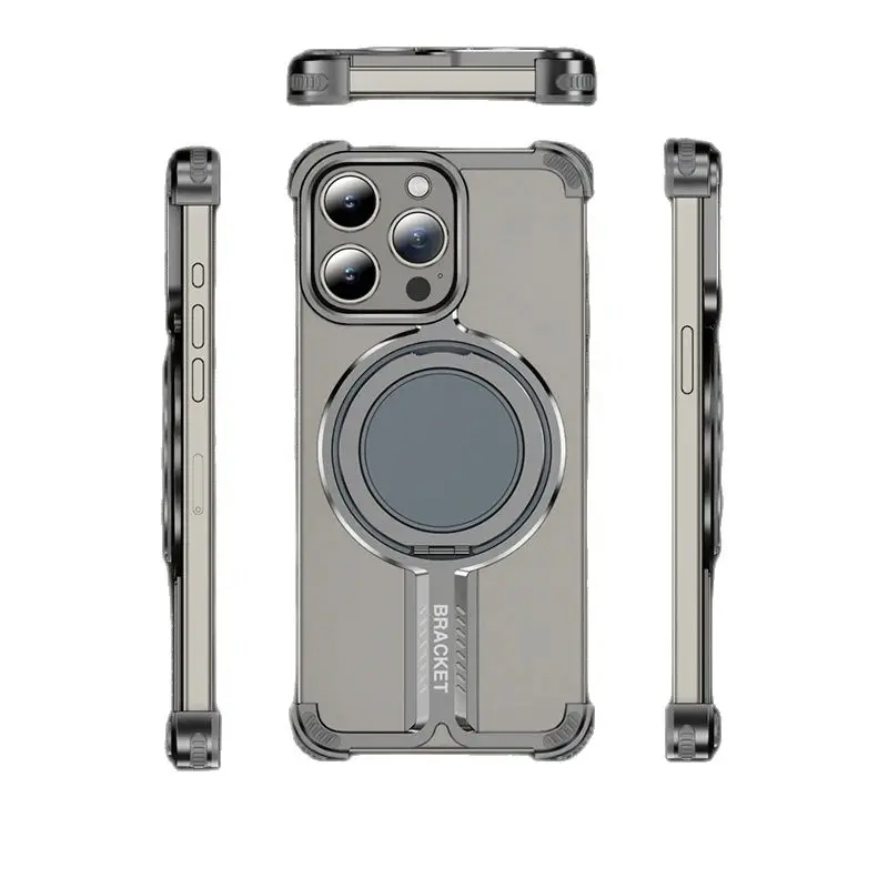 Luxury Titanium Alloy Bumper Phone Case For iPhone 16 13 14 15 12 Pro Max 16Plus 16Pro Metal Magnetic 360° Stand Rimless Cover
Luxury Titanium Alloy Bumper Phone Case For iPhone 16 13 14 15 12 Pro Max 16Plus 16Pro Metal Magnetic 360° Stand Rimless Cover