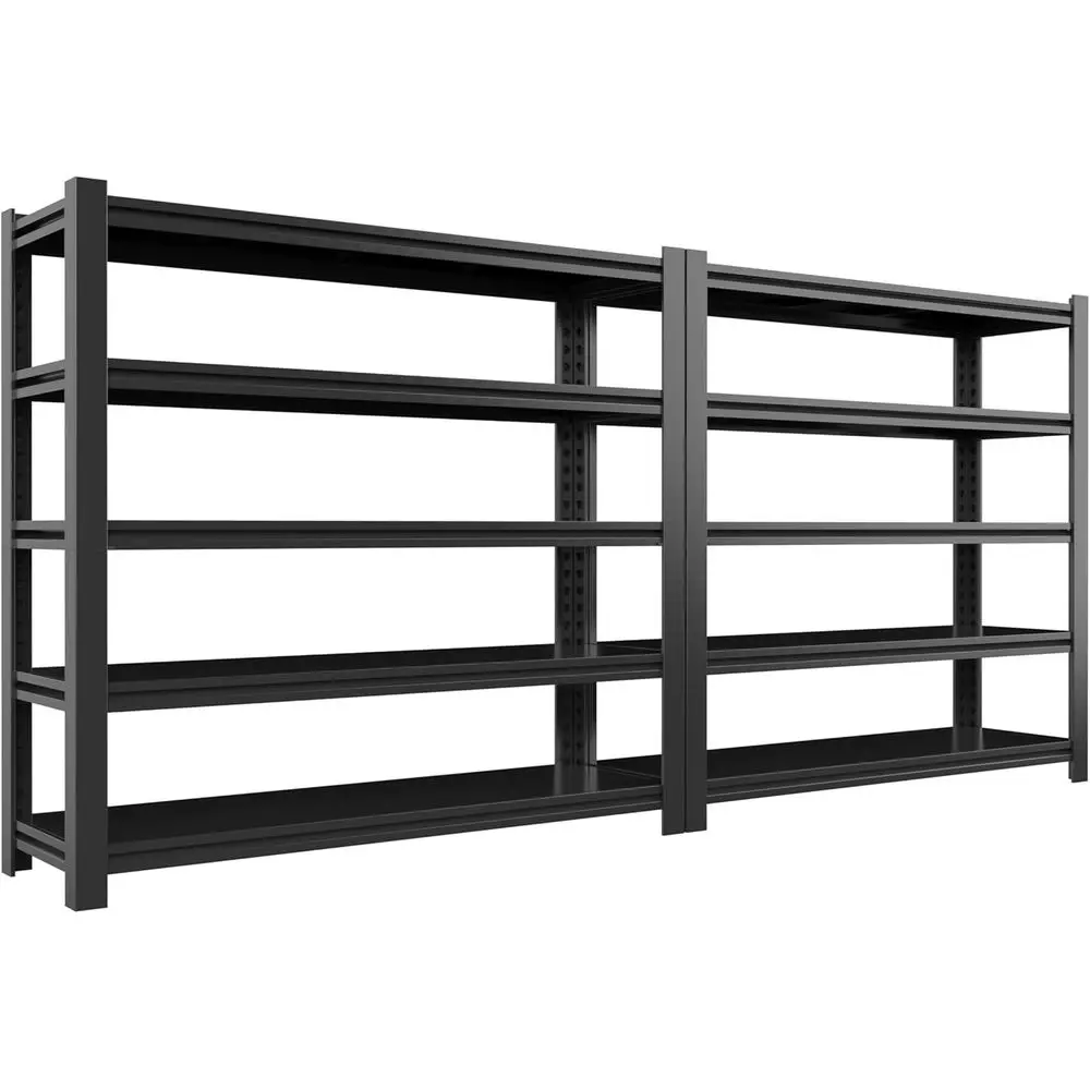 Heavy-Duty 60 Wide 5-Tier Adjustable Metal Shelving for Garage, Warehouse - 3000 lbs Capacity, 24.2 Depth, 72 Height, 2 Units
Heavy-Duty 60 Wide 5-Tier Adjustable Metal Shelving for Garage, Warehouse - 3000 lbs Capacity, 24.2 Depth, 72 Height, 2 Units