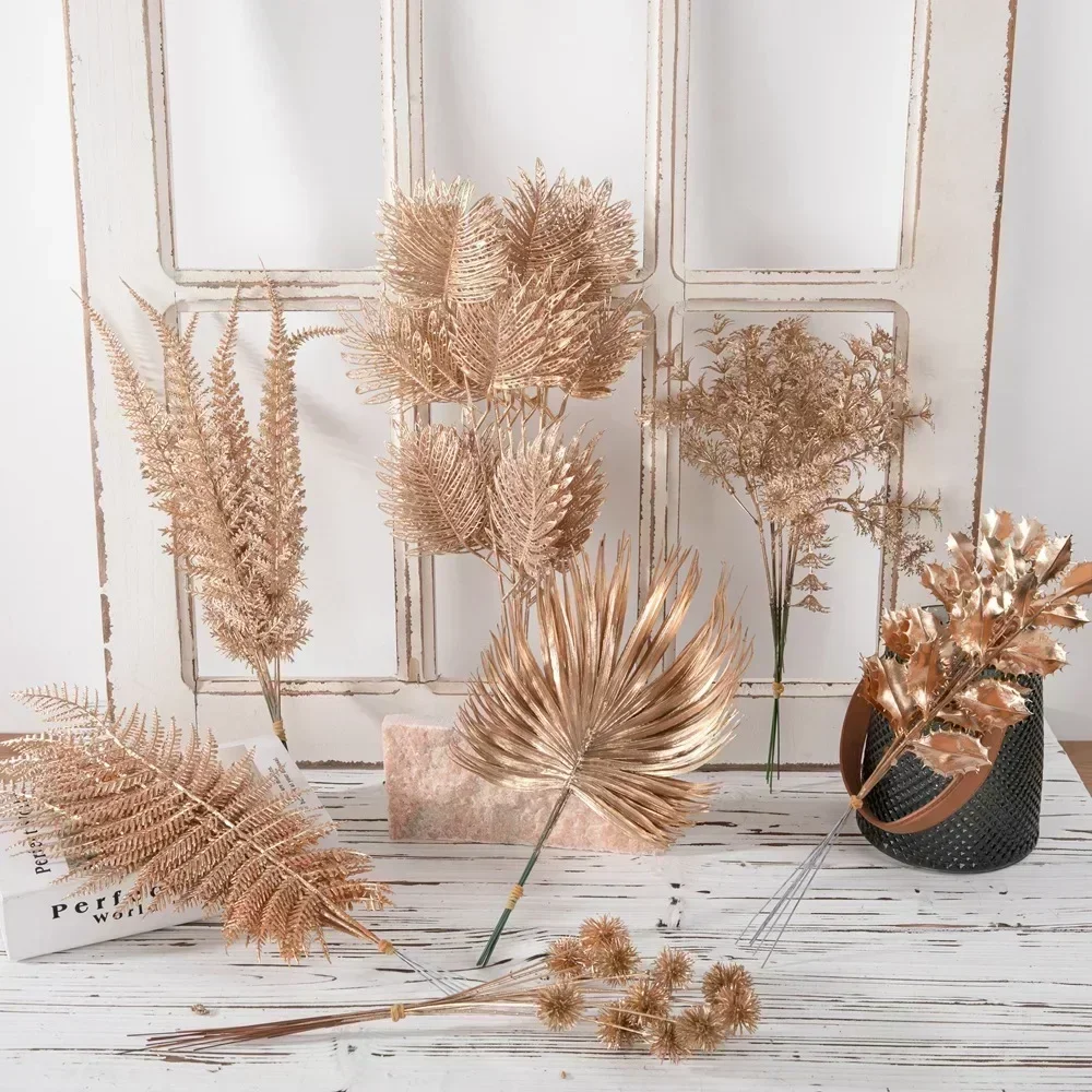 New 1set Artificial Gold Christmas Flower New Year Flower Spray Gold Accessories Home Decoration Christmas Fake Flower
New 1set Artificial Gold Christmas Flower New Year Flower Spray Gold Accessories Home Decoration Christmas Fake Flower