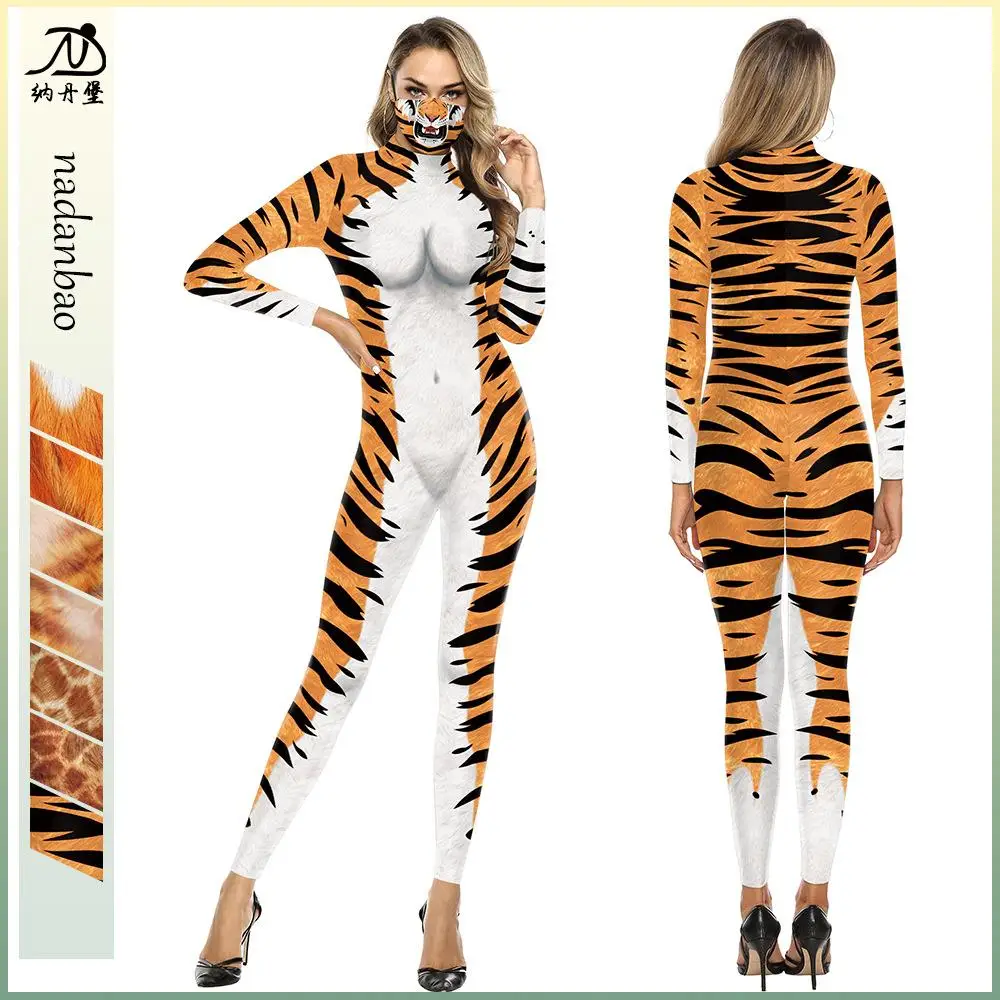 Couple's Halloween Digital Print Jumpsuit Animal Tiger Skin Cosplay Leopard Pattern Unisex Gift Idea Stage Costume Tunic
Couple's Halloween Digital Print Jumpsuit Animal Tiger Skin Cosplay Leopard Pattern Unisex Gift Idea Stage Costume Tunic