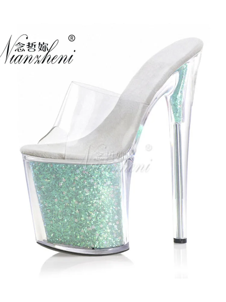 Thin Strip Heels 20cm Rransparent Crossdresser Peep Toe Slippers Exotic Dancer Women Nightclub Platform Pole Dance Shoes Gothic
Thin Strip Heels 20cm Rransparent Crossdresser Peep Toe Slippers Exotic Dancer Women Nightclub Platform Pole Dance Shoes Gothic
