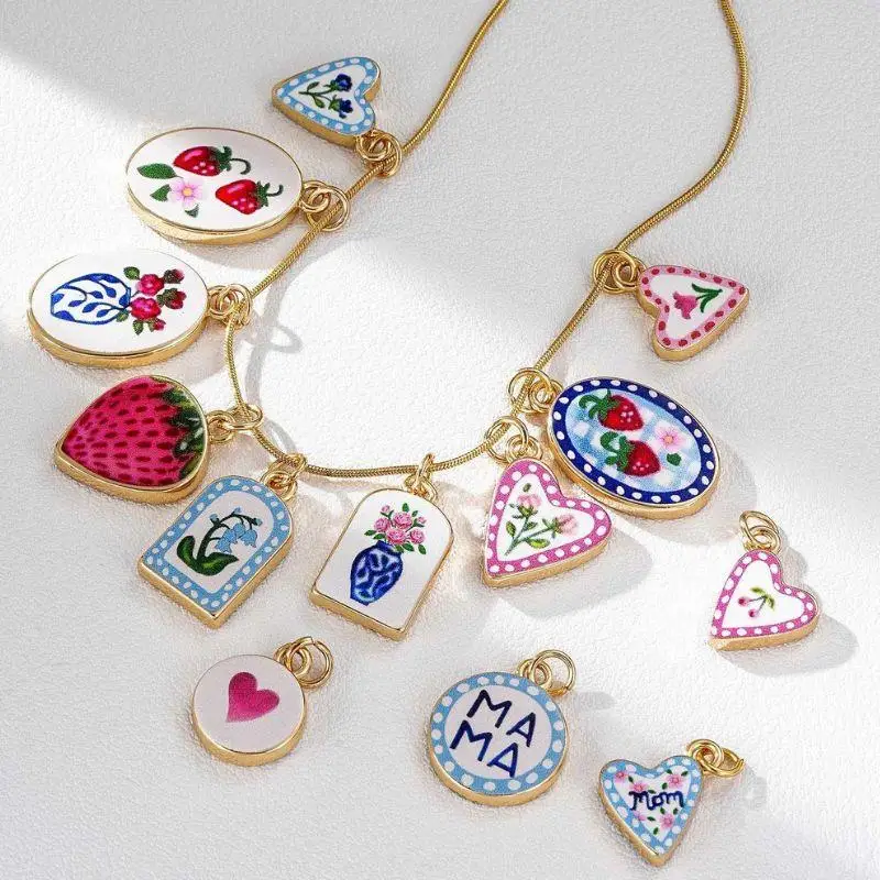Simple And Versatile Color Blocking Butterfly Love Flower DIY Pendant Accessories Jewelry Making Necklace Bracelet Accessories
Simple And Versatile Color Blocking Butterfly Love Flower DIY Pendant Accessories Jewelry Making Necklace Bracelet Accessories
