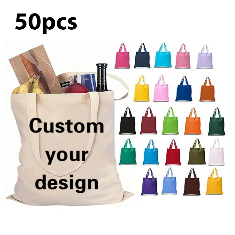 50pcs Wholesale Customizable Cotton Canvas Tote Bag Custom Eco-friendly Heavy Duty Zipper Custom Folding For Travel Shopping
50pcs Wholesale Customizable Cotton Canvas Tote Bag Custom Eco-friendly Heavy Duty Zipper Custom Folding For Travel Shopping