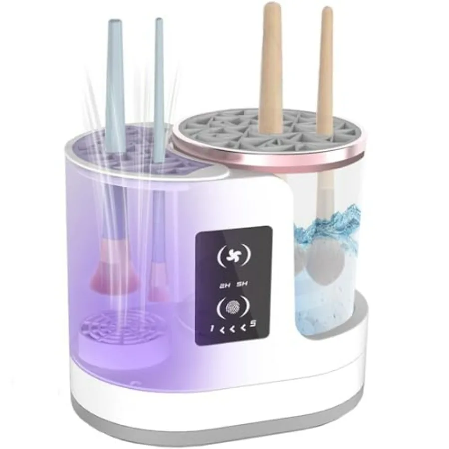 Electric Makeup Brush Cleaner Machine with Automatic Drying, Portable Brush Cleaner for Sensitive Skin, Large Makeup Brushes an
Electric Makeup Brush Cleaner Machine with Automatic Drying, Portable Brush Cleaner for Sensitive Skin, Large Makeup Brushes an