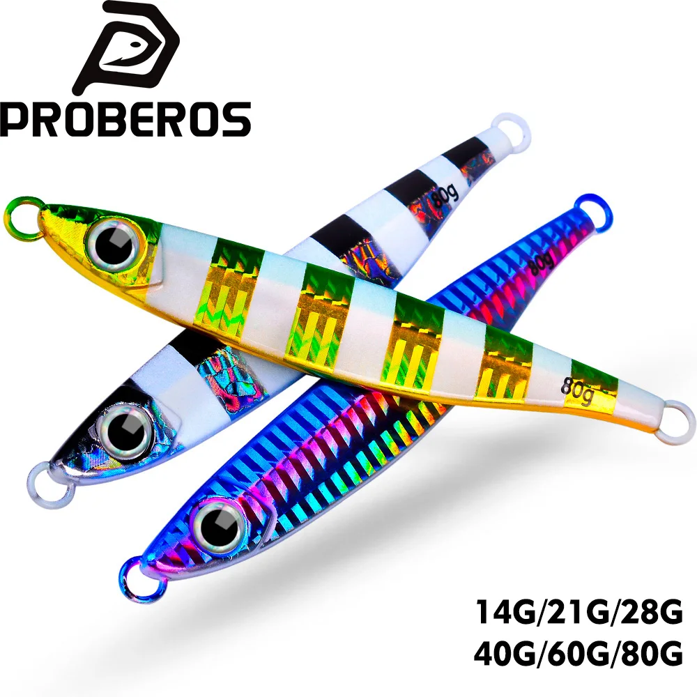 PROBEROS 1PCS Metal Luminous Casting Jig 14g-80g Shore Drag Cast Jigging Spoon Fishing Lure Artificial Bait Tackle Lures Fishing
PROBEROS 1PCS Metal Luminous Casting Jig 14g-80g Shore Drag Cast Jigging Spoon Fishing Lure Artificial Bait Tackle Lures Fishing