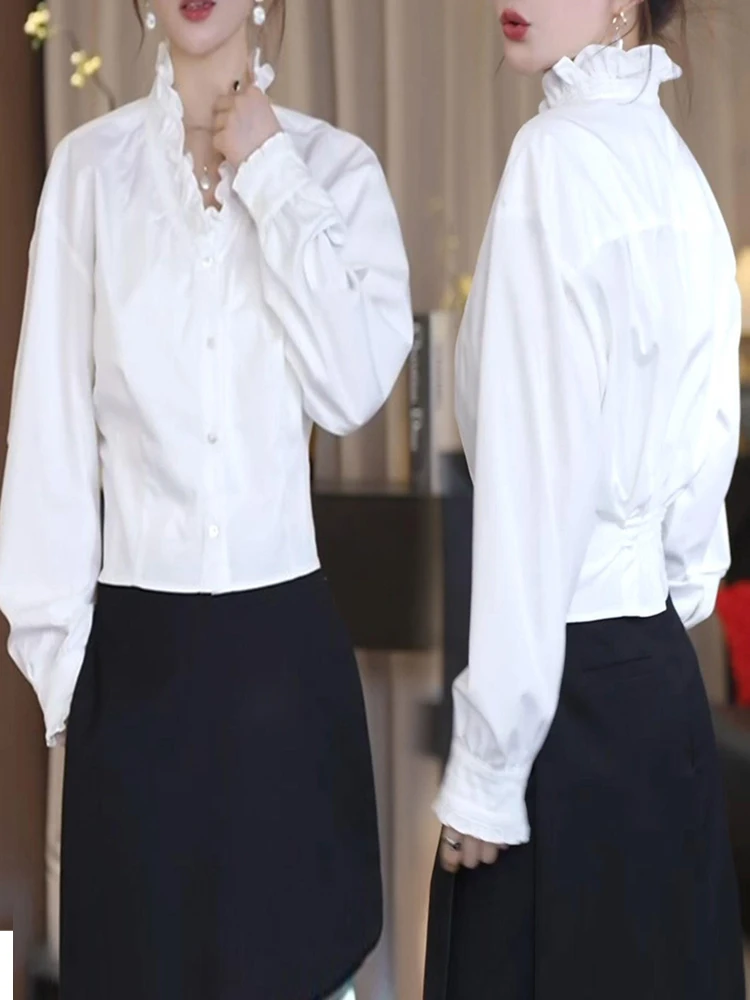 Женская модная повседневная блузка с V-образным вырезом и длинным рукавом, с деревянным узором, облегающая, легкая, новинка осенней коллекции
Женская модная повседневная блузка с V-образным вырезом и длинным рукавом, с деревянным узором, облегающая, легкая, новинка осенней коллекции