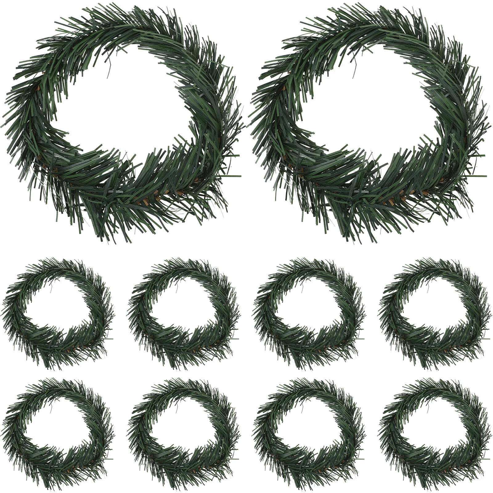 10Pcs Christmas Rings Artificial Pine Wreaths for Pillar Home Party Table Decorations Christmas Decor
10Pcs Christmas Rings Artificial Pine Wreaths for Pillar Home Party Table Decorations Christmas Decor