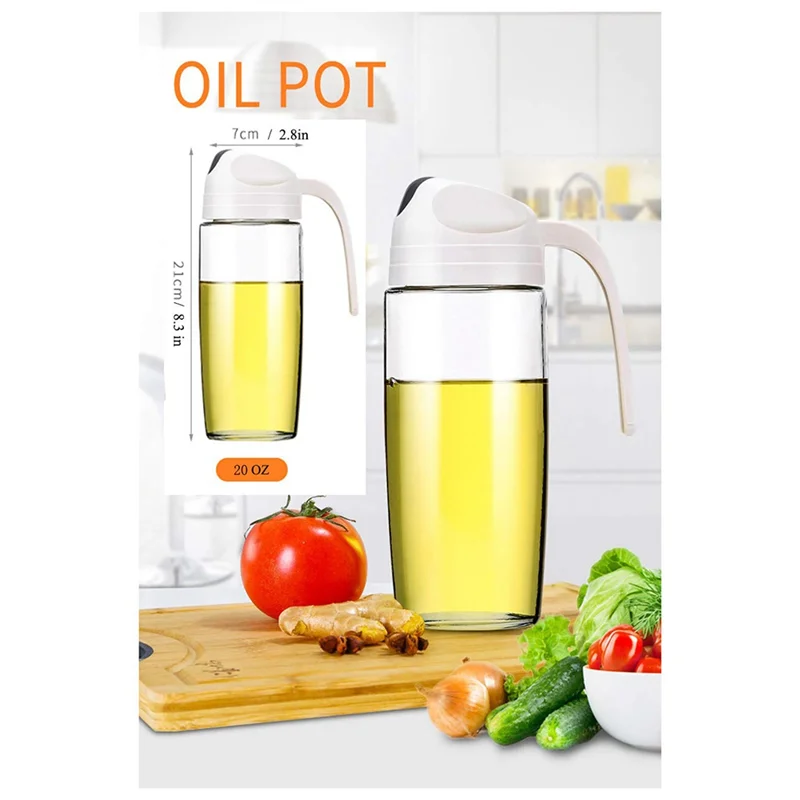 ABVG-Olive Oil Dispenser Auto Flip Salad Dressing Bottle Oil Cruet Glass Leakproof Bottle Dispensing Cruets Automatic 600ML
ABVG-Olive Oil Dispenser Auto Flip Salad Dressing Bottle Oil Cruet Glass Leakproof Bottle Dispensing Cruets Automatic 600ML