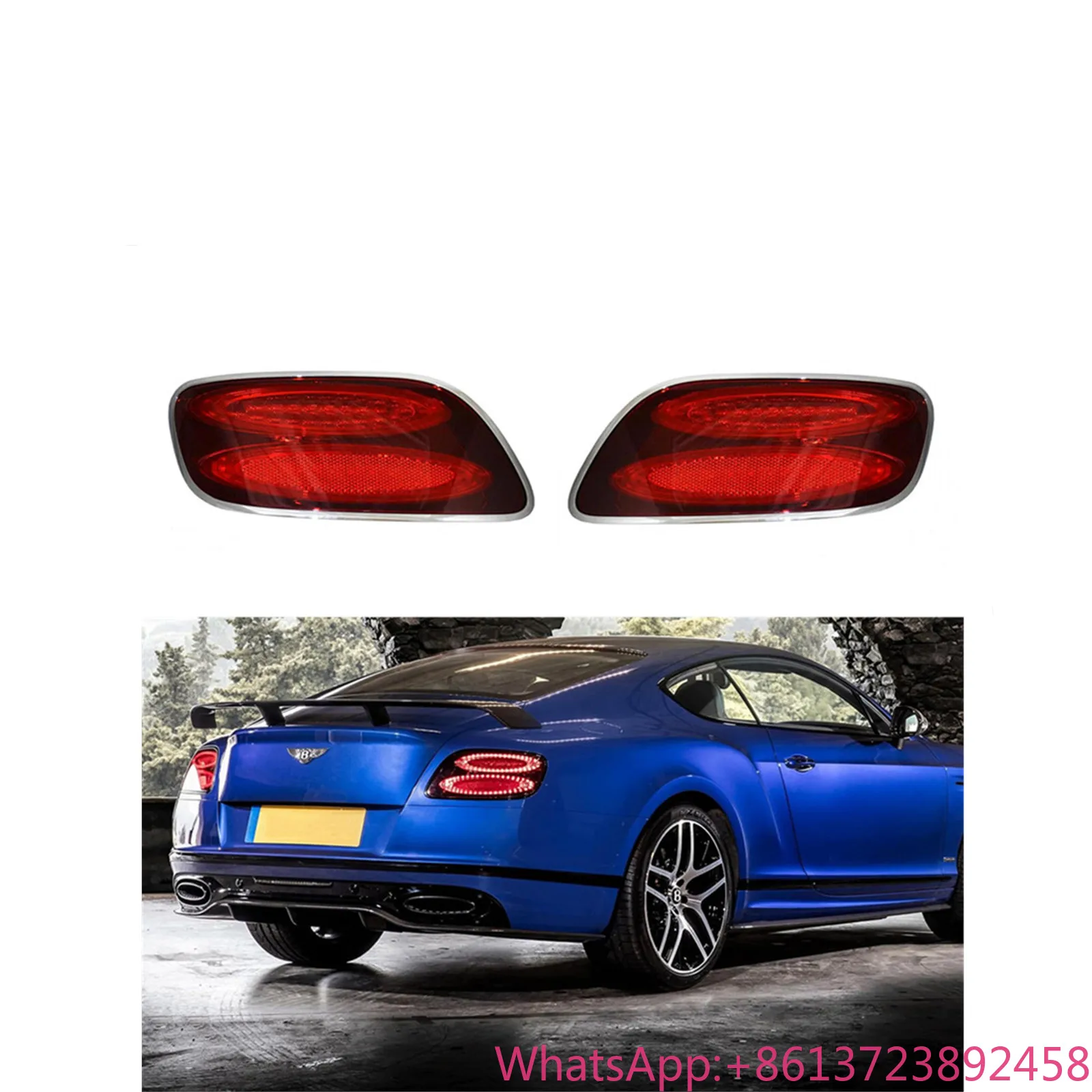 Pair Smoke Color Tail Light Assembly for Bentley Continental GT 2012-2017 Rear Lamp 3W3945095AF 3W3945096AF Left Right Side 
Pair Smoke Color Tail Light Assembly for Bentley Continental GT 2012-2017 Rear Lamp 3W3945095AF 3W3945096AF Left Right Side
