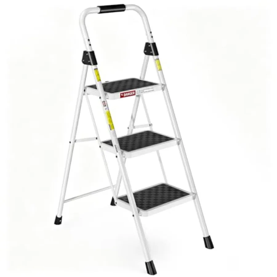 3 Step Ladder, Heavy Duty Step Stool with Anti-Slip Pedal and Feet, Folding Step Stool for Adults, Comfortable Handrail, Portab
3 Step Ladder, Heavy Duty Step Stool with Anti-Slip Pedal and Feet, Folding Step Stool for Adults, Comfortable Handrail, Portab