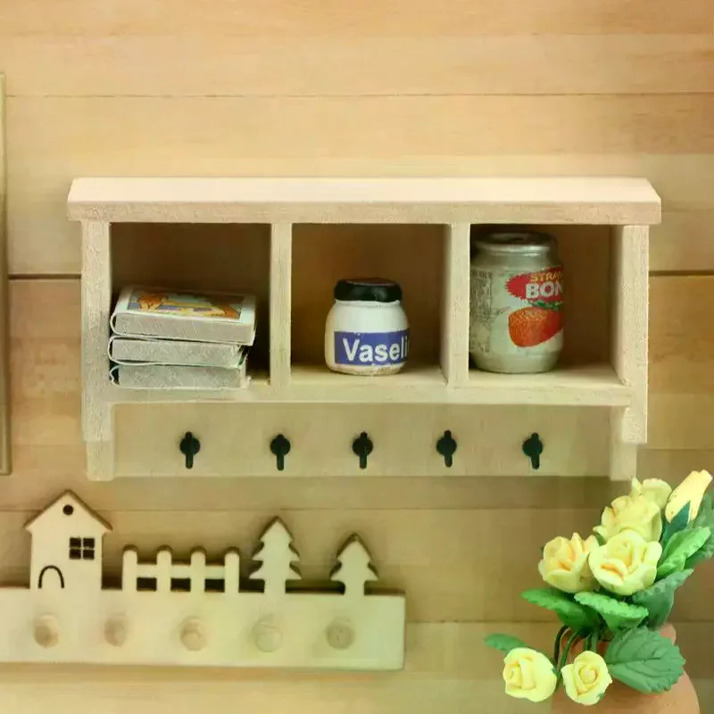 1/12 Dollhouse Simulation Mini Wall Shelf Hanging Rack Model Dollhouse Living Furniture Decoration Dolls House Accessories
1/12 Dollhouse Simulation Mini Wall Shelf Hanging Rack Model Dollhouse Living Furniture Decoration Dolls House Accessories