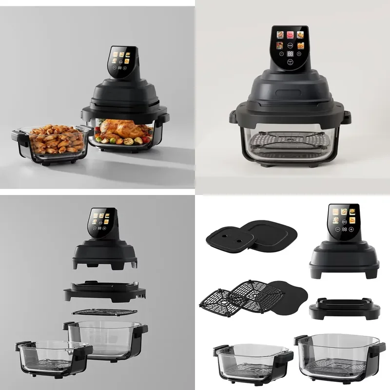 【CHIMU HOME】 Mini Smart Digital Glass Oil Less Air Fryer Oven with Dual Basket for Freidora De Aire
【CHIMU HOME】 Mini Smart Digital Glass Oil Less Air Fryer Oven with Dual Basket for Freidora De Aire