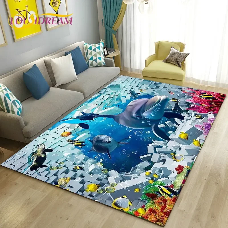 3D illusion Underwater World Seabed Dolphin Shark Area Rug ,Carpet Rug for Living Room Bedroom Sofa Doormat Non-slip Floor Mat
3D illusion Underwater World Seabed Dolphin Shark Area Rug ,Carpet Rug for Living Room Bedroom Sofa Doormat Non-slip Floor Mat